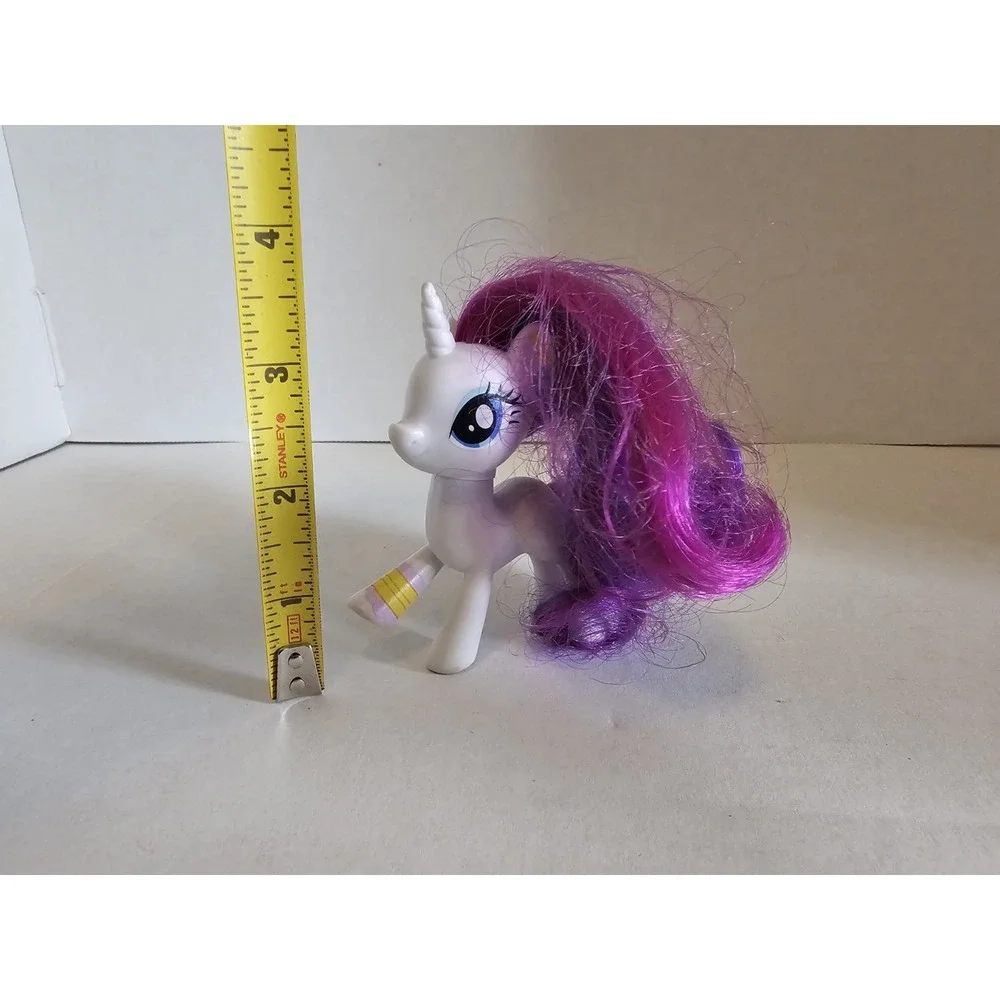 My Little Pony Rarity‎ Unicorn Figure White Pony Purple Hair ~3